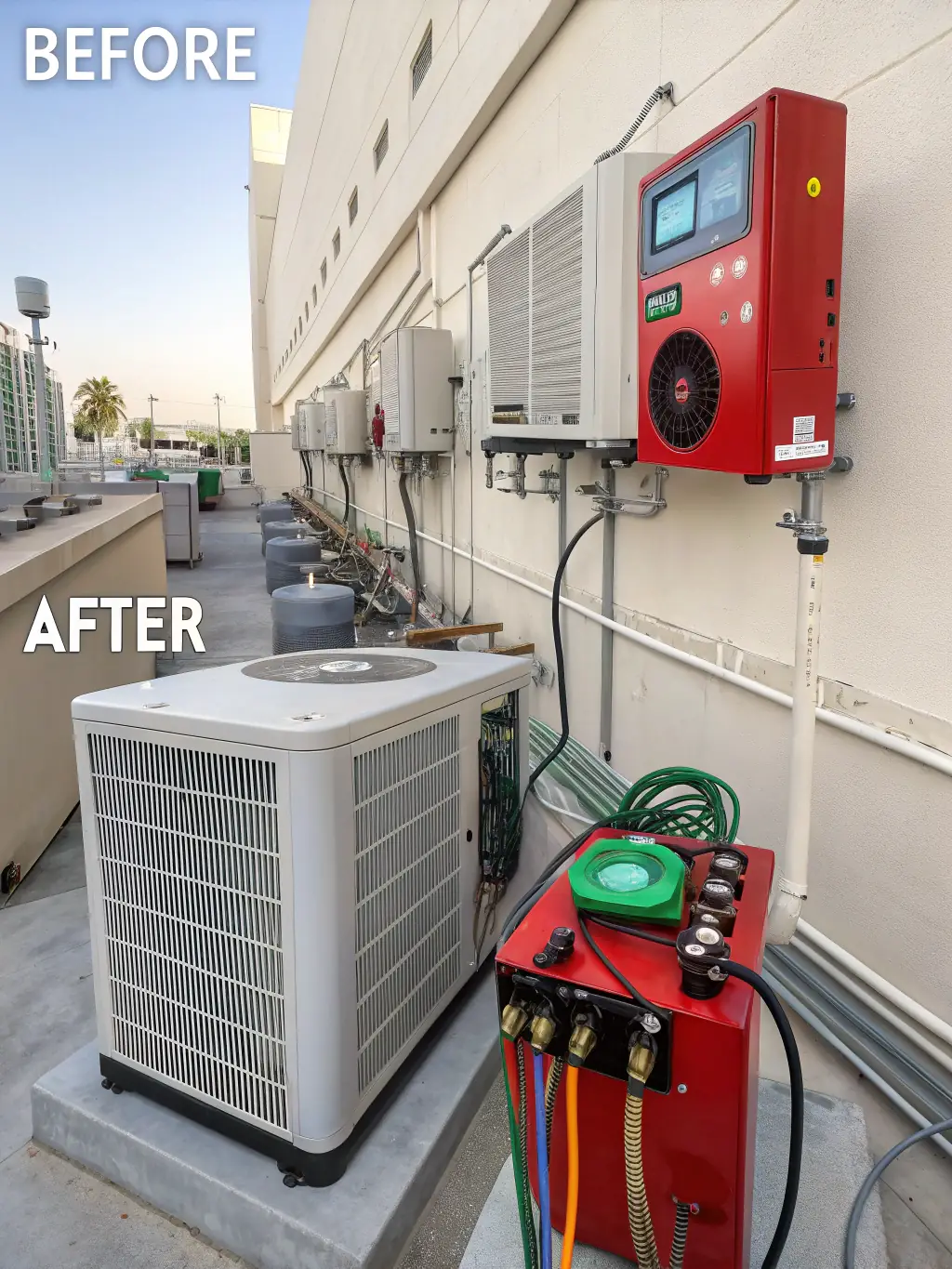 A graph showing the long-term cost savings associated with a high-efficiency HVAC system.